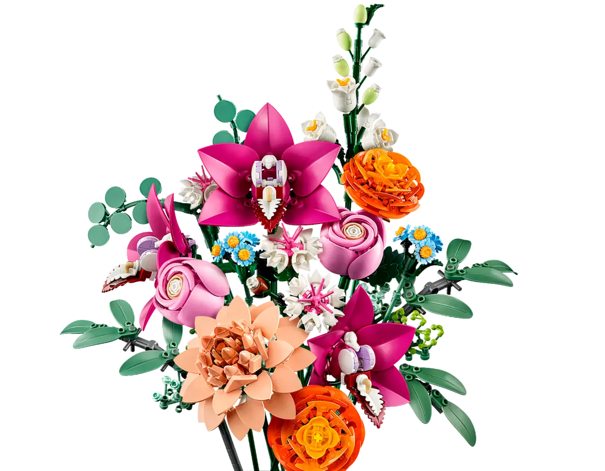 LEGO Botanicals Pretty Pink Flower Bouquet Set (10372)