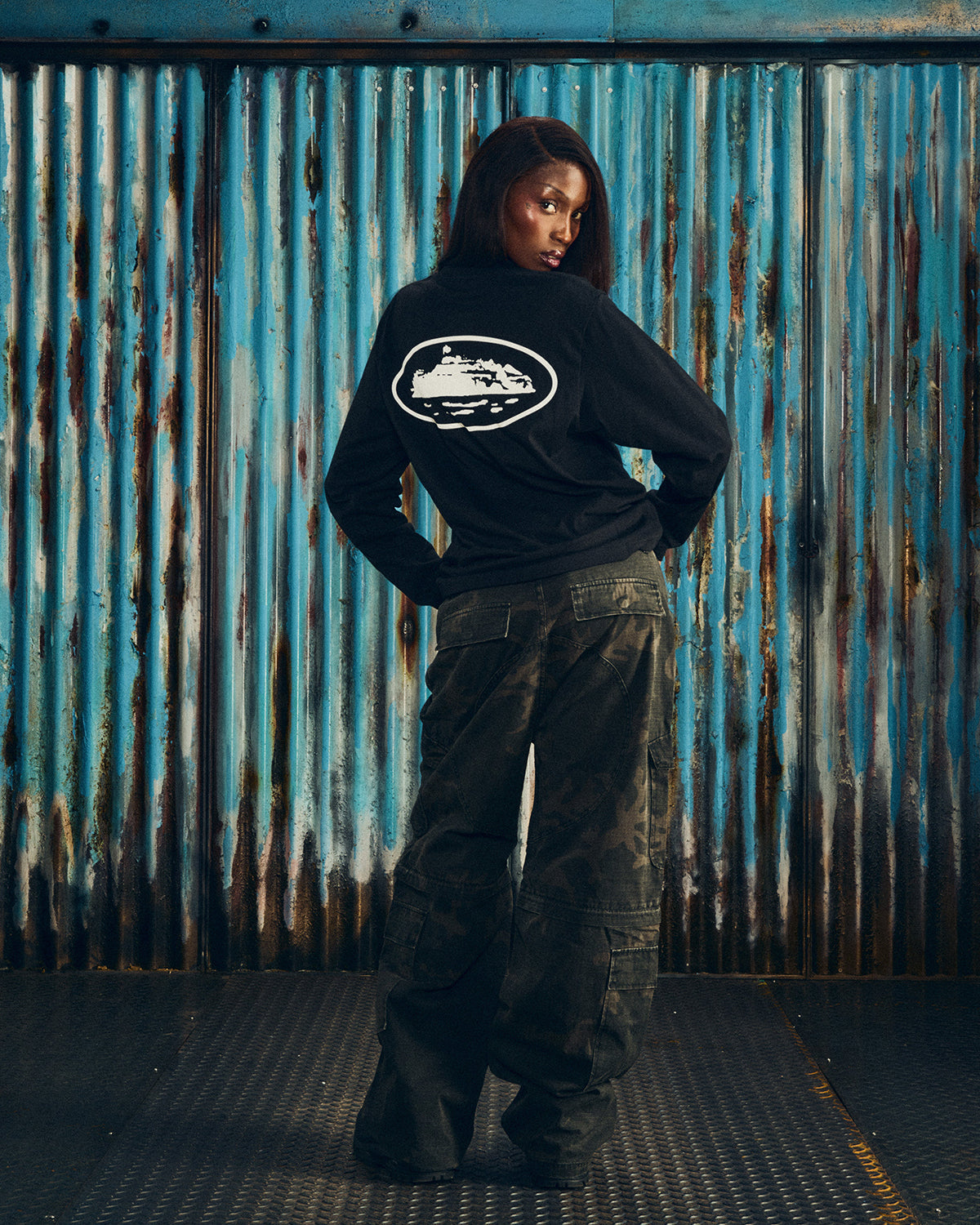 Corteiz OG Island LS Tee Black