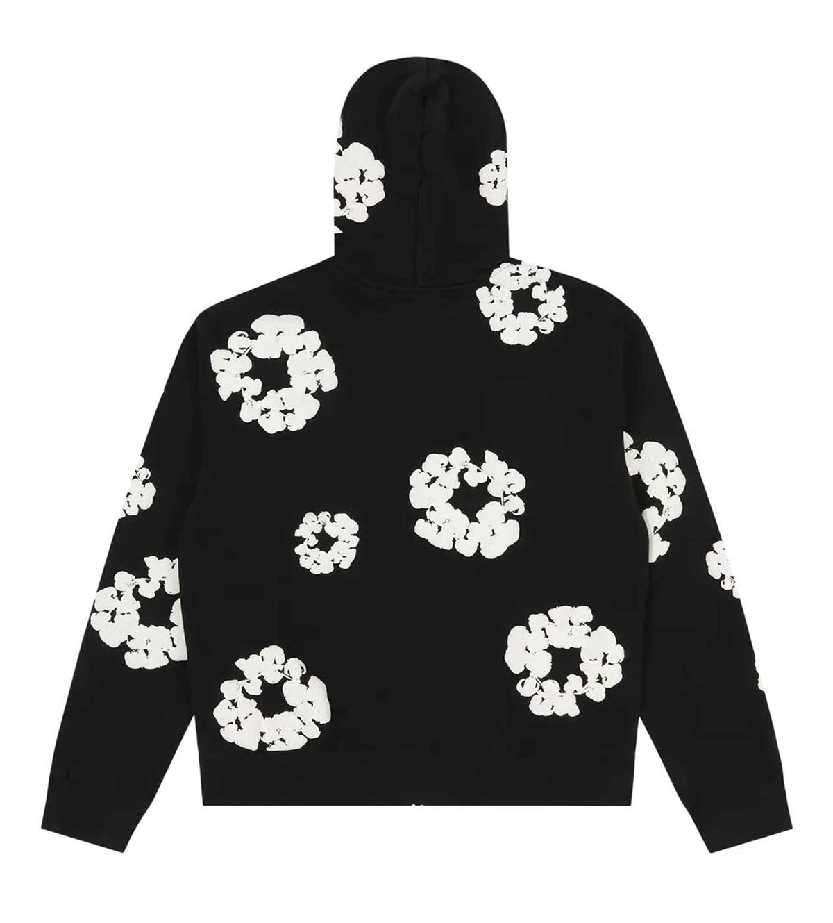 Denim Tears Cotton Wreath Zip up Hoodie Black