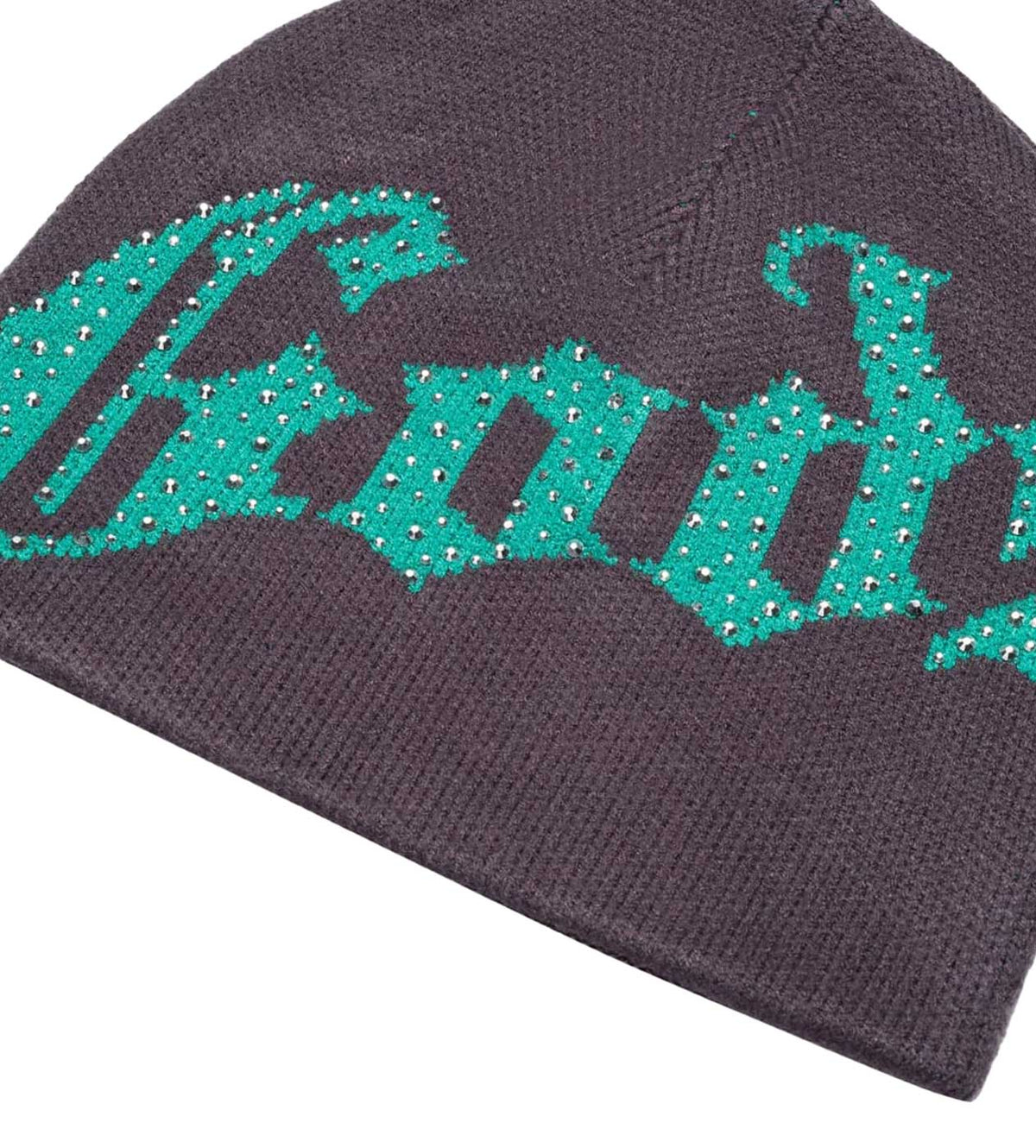 Godspeed Forever OG Logo Studded Beanie Grey/Green
