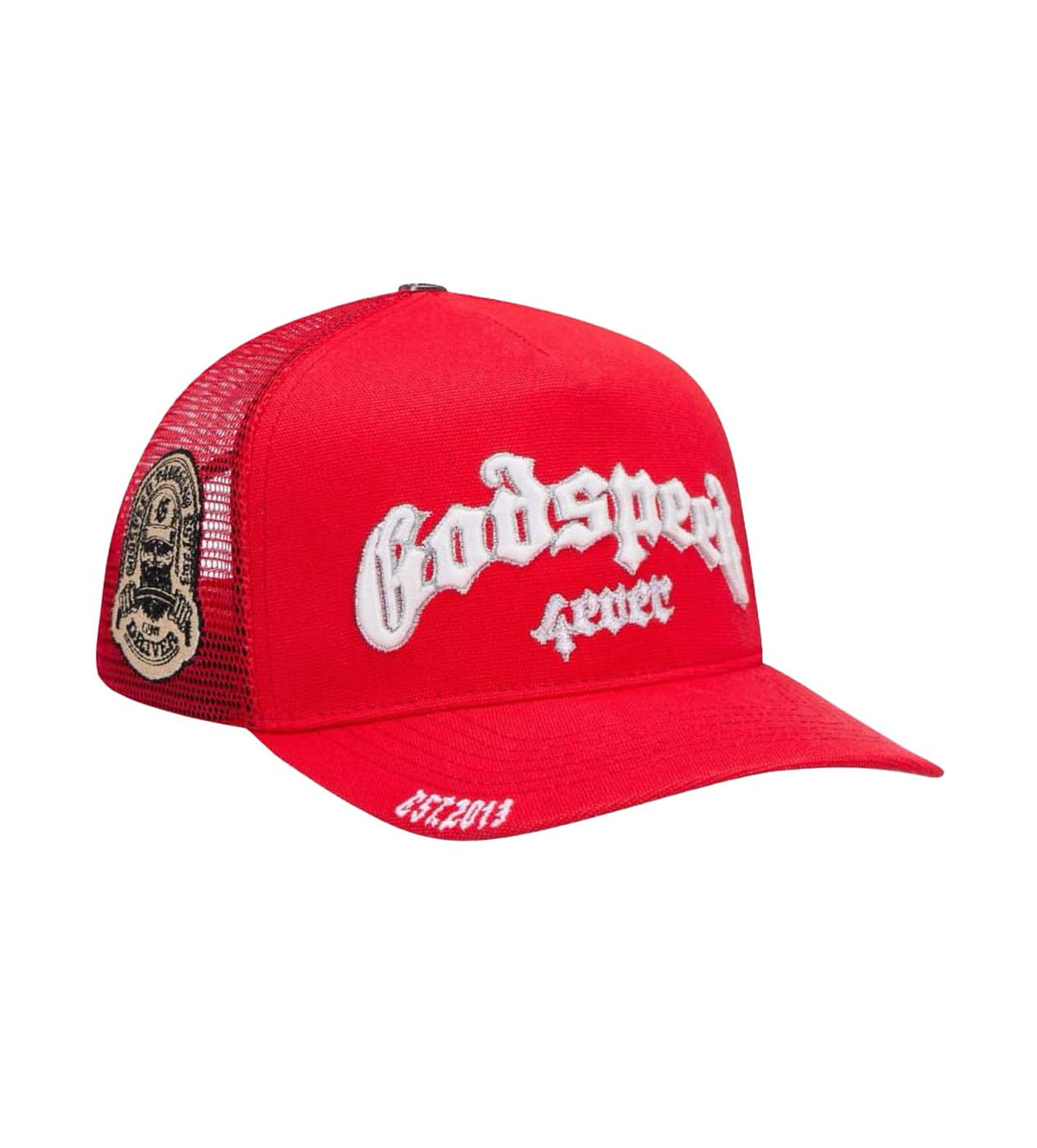 Godspeed Forever Trucker Hat Red