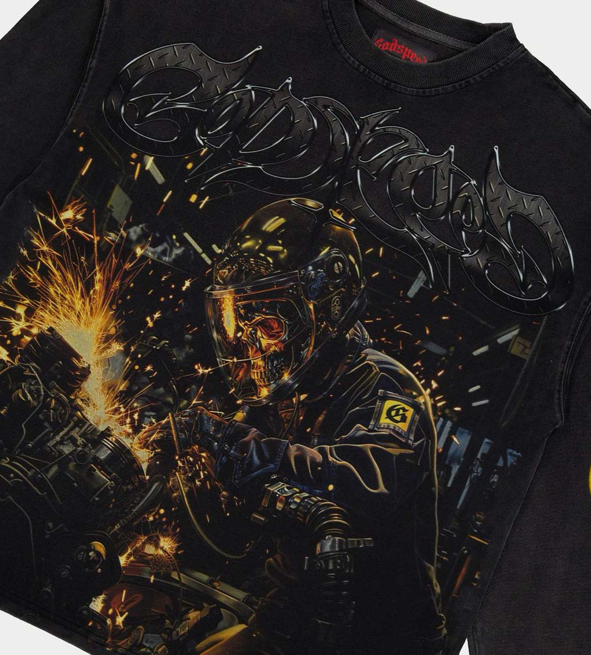 Godspeed Under Construction L/S Tee Black