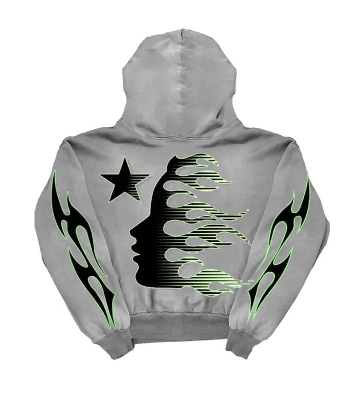 Hellstar Sport Logo Hoodie Faded Grey