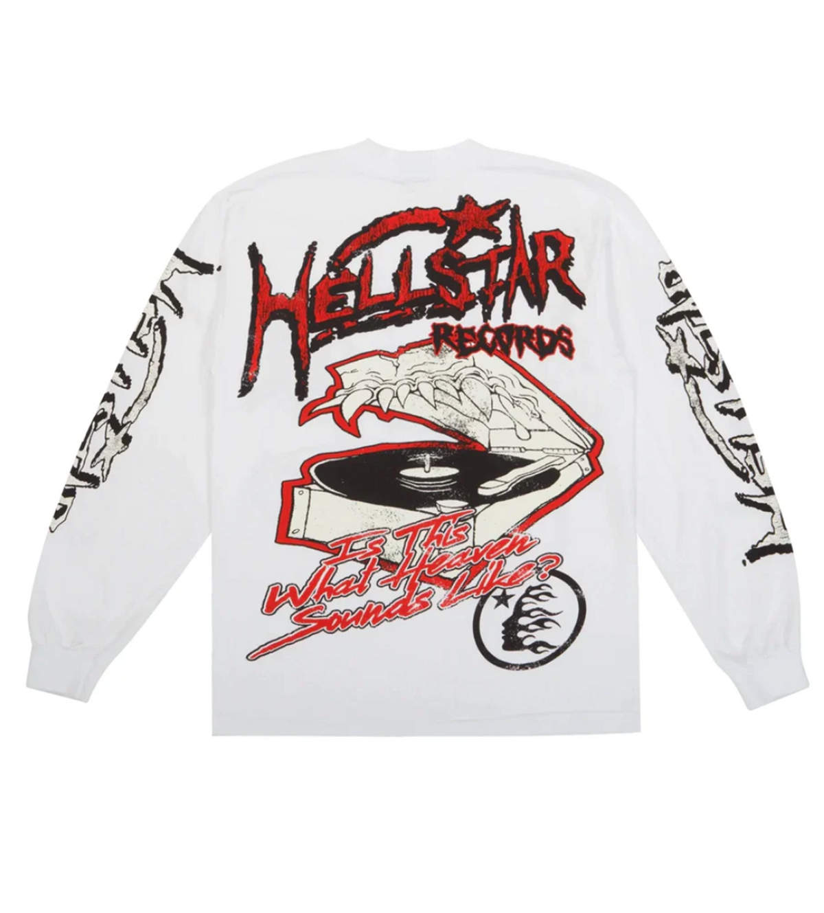 Hellstar Studios Records L/S Tee White