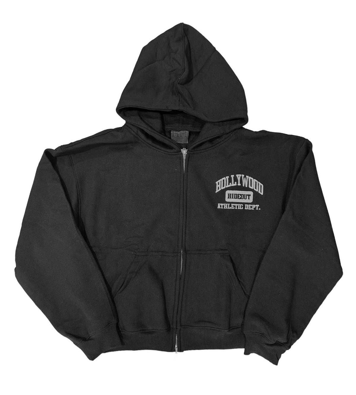 Hollywood Hideout Pep Rally Zip-Up Hoodie Black