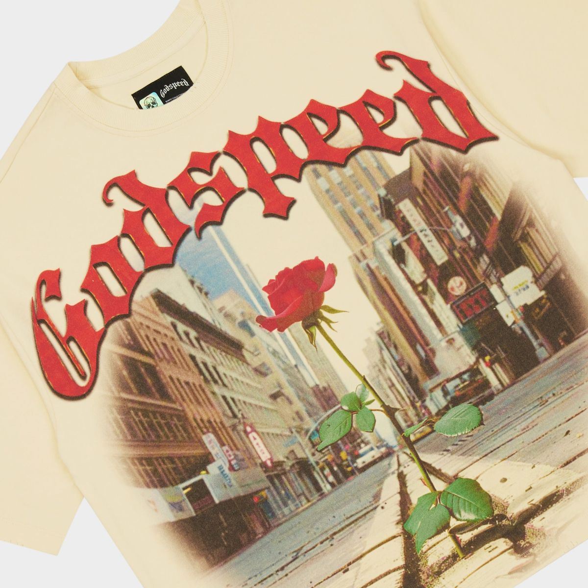 Godspeed Concrete Rose T-Shirt (Bone)