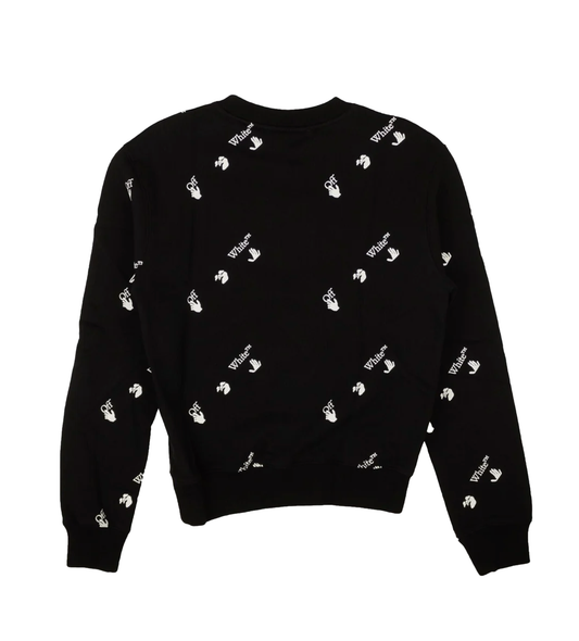 Off-White Black White All Over Slim Crewneck