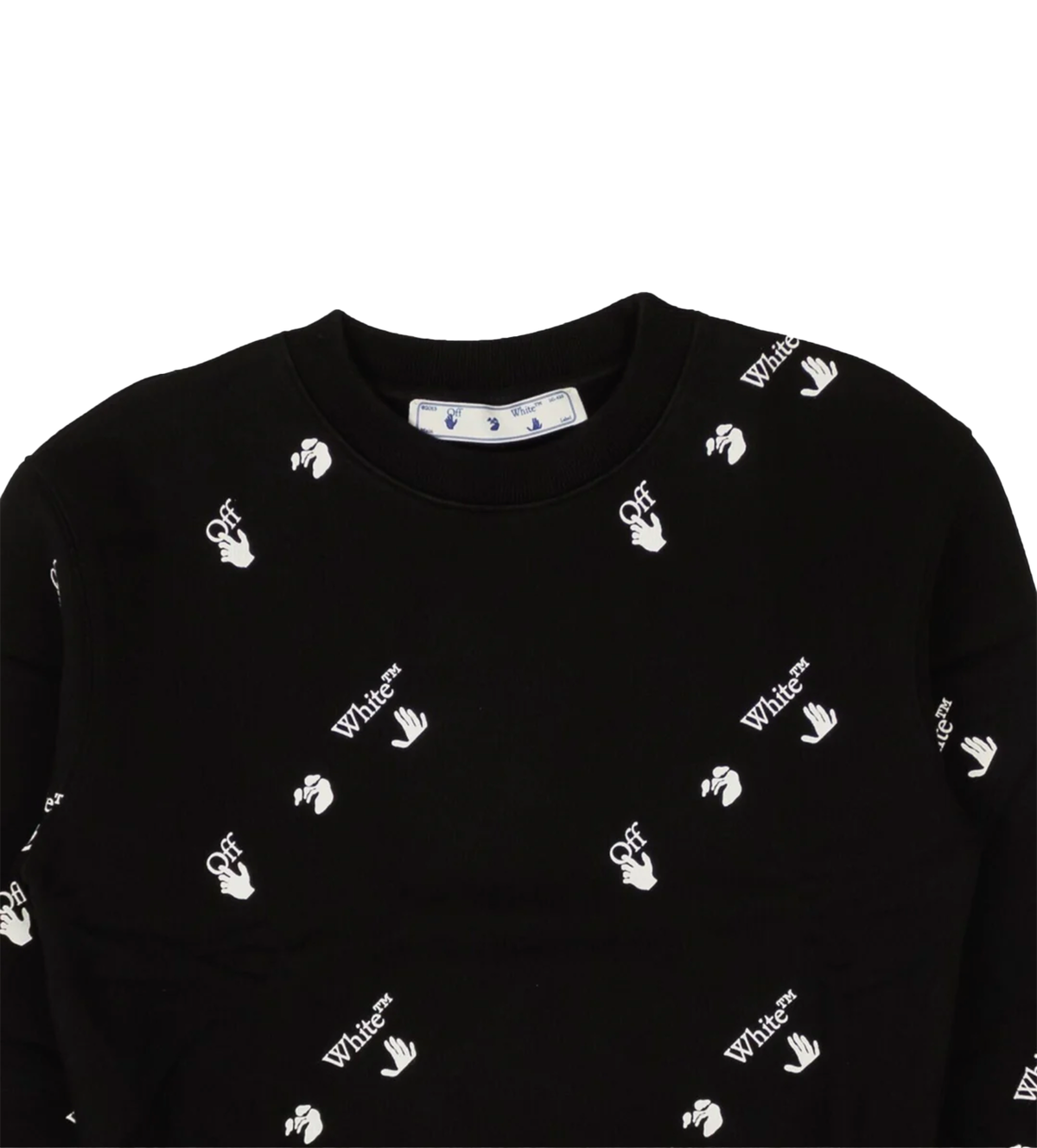 Off-White Black White All Over Slim Crewneck