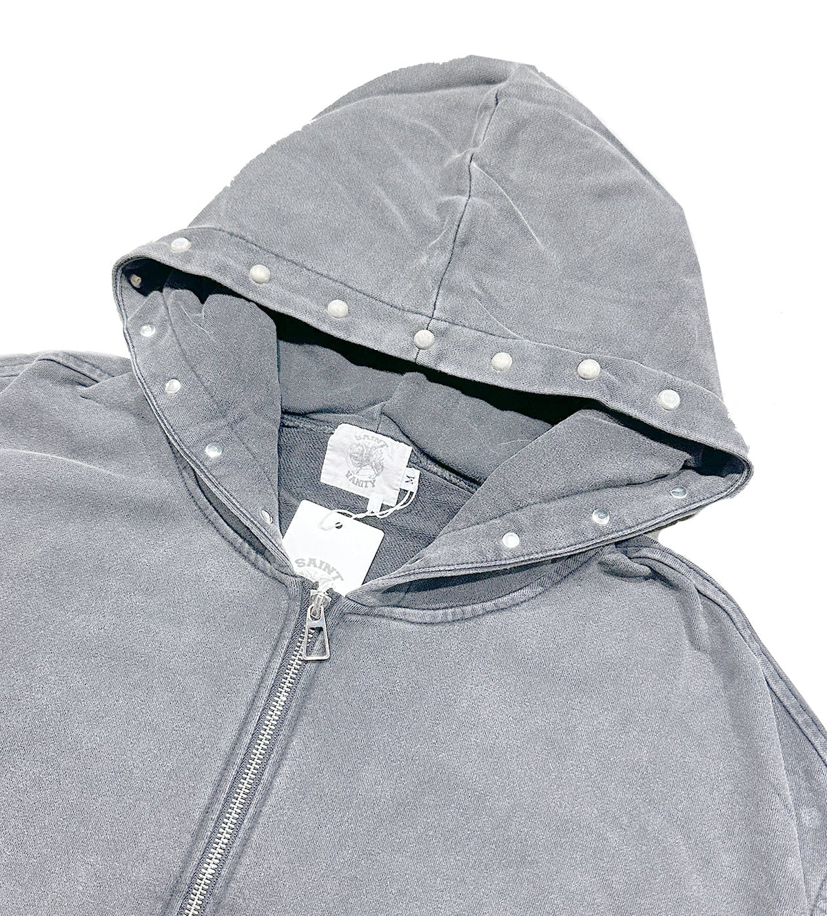 Saint Vanity Terry Zip Up Grey