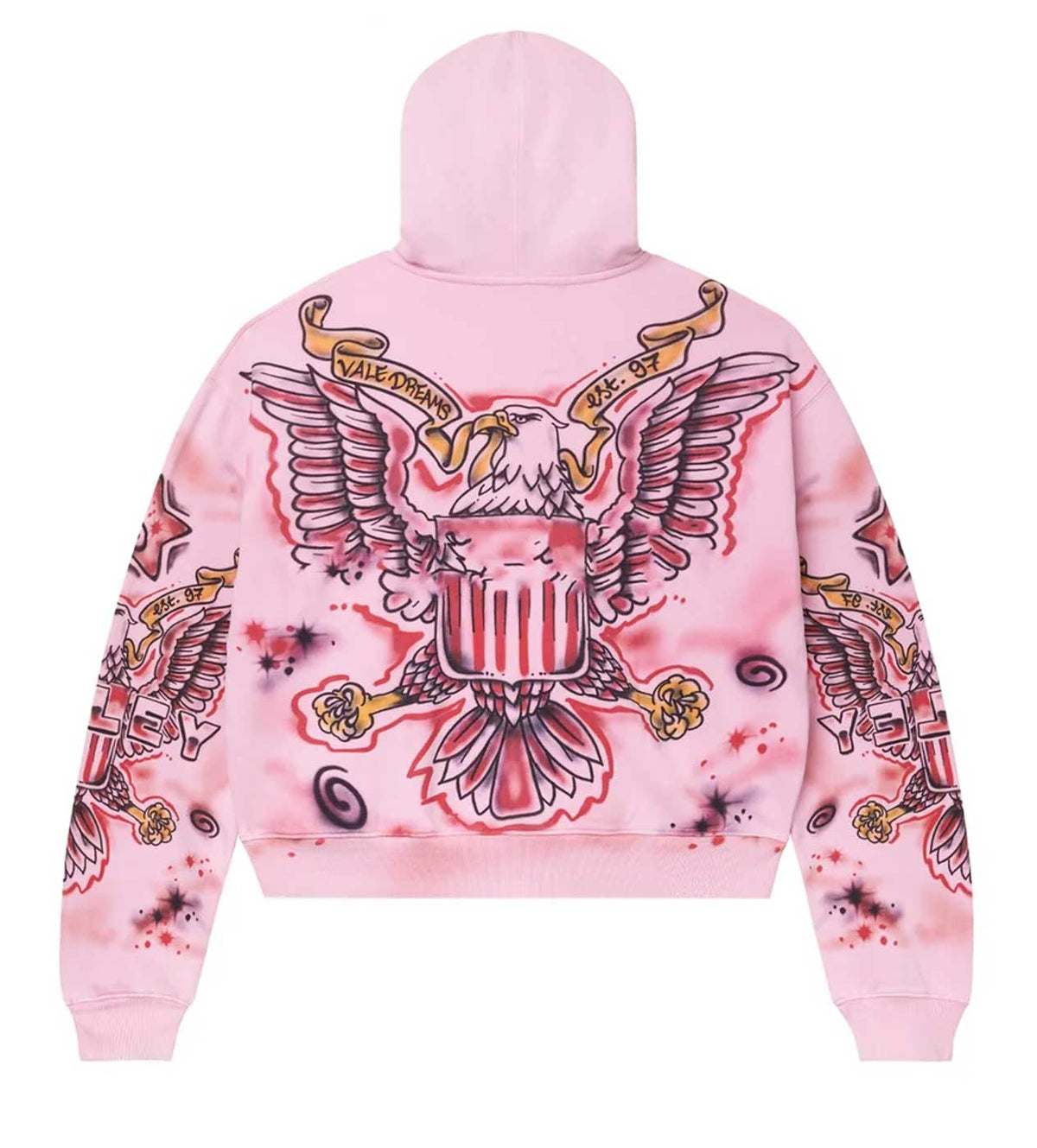 Vale Forever Flag Zip Up Hoodie Pink