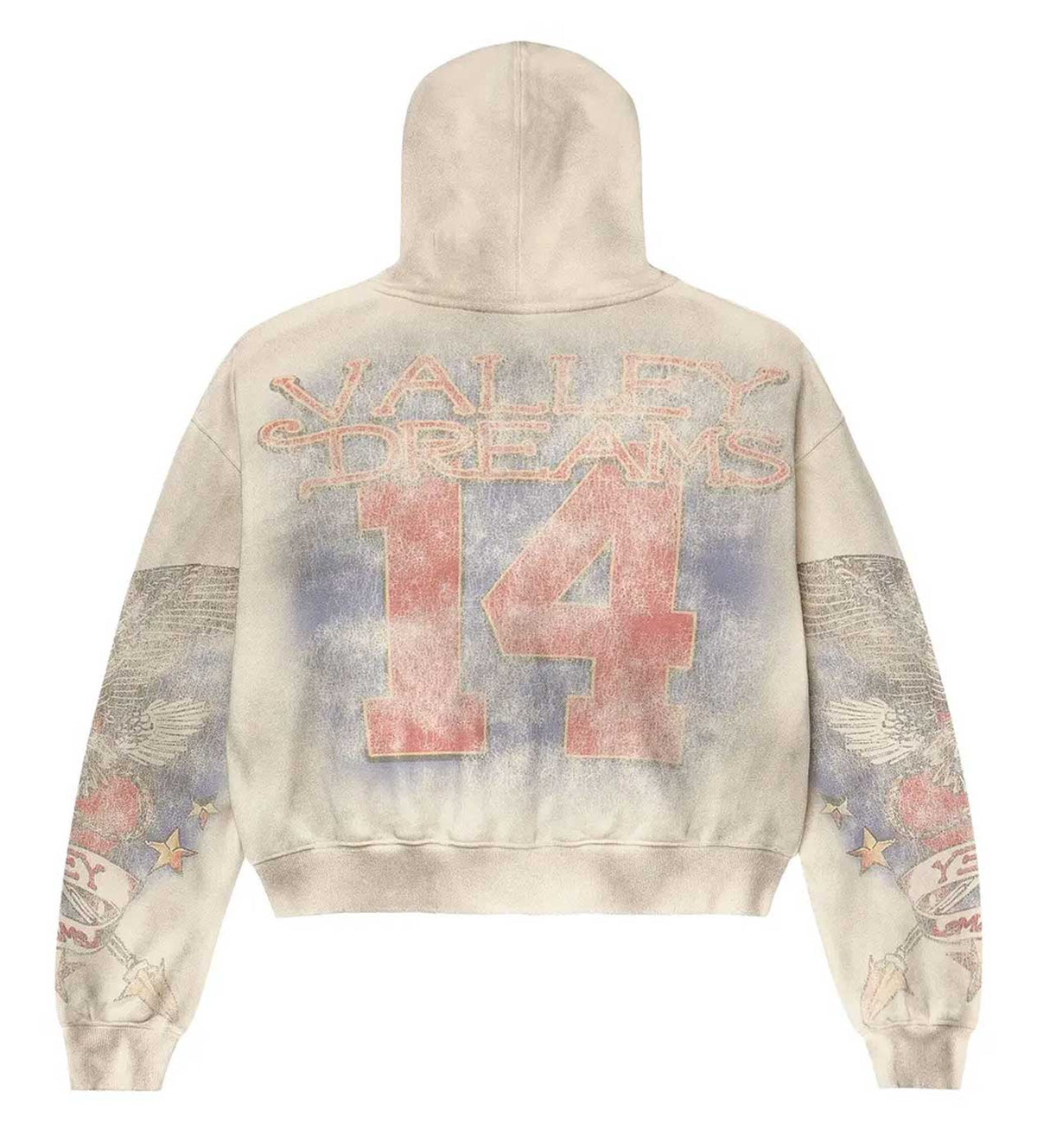 Vale Forever Nostalgia Zip Up Hoodie Cream