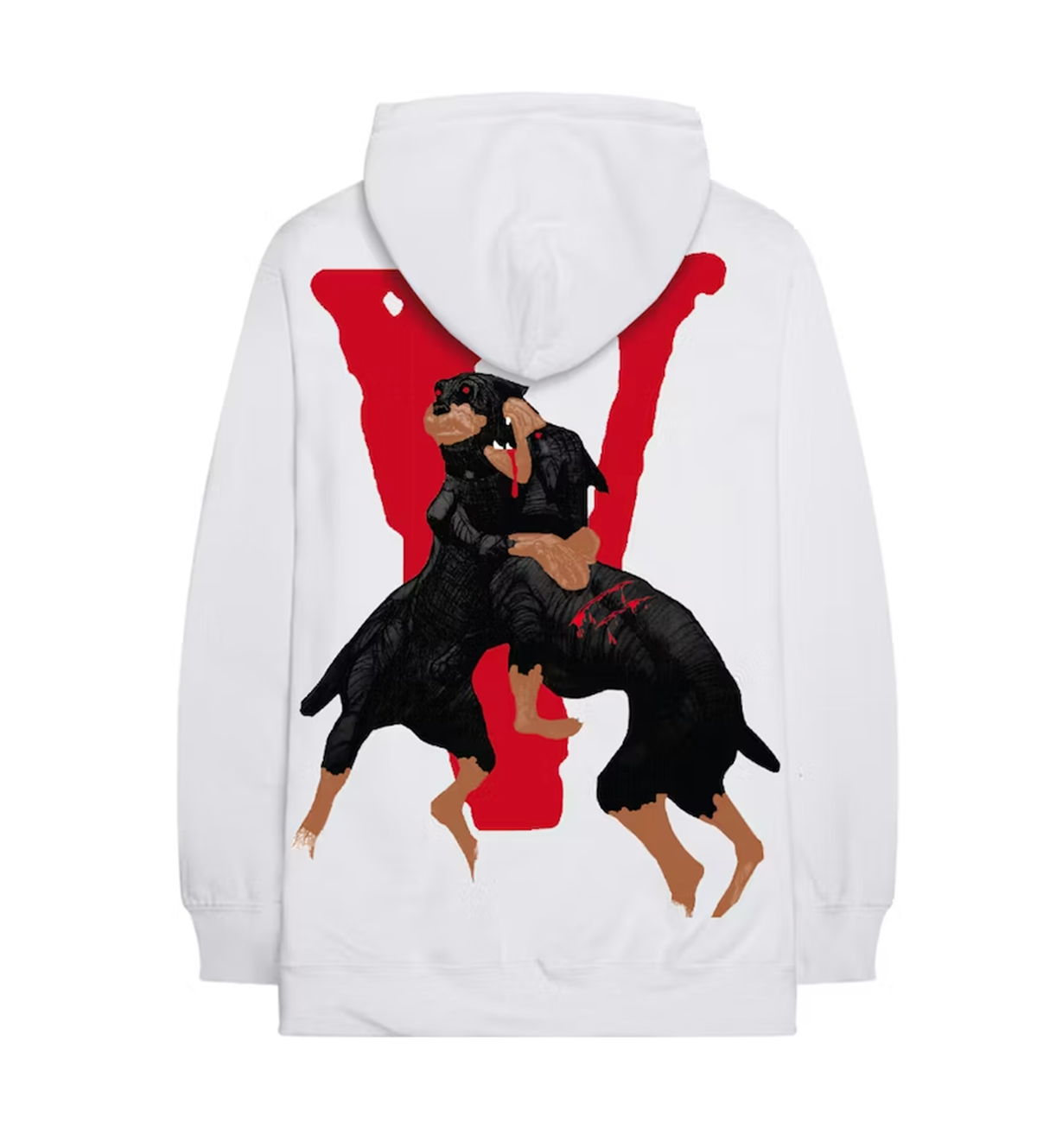 Vlone City Morgue Dog Hoodie White