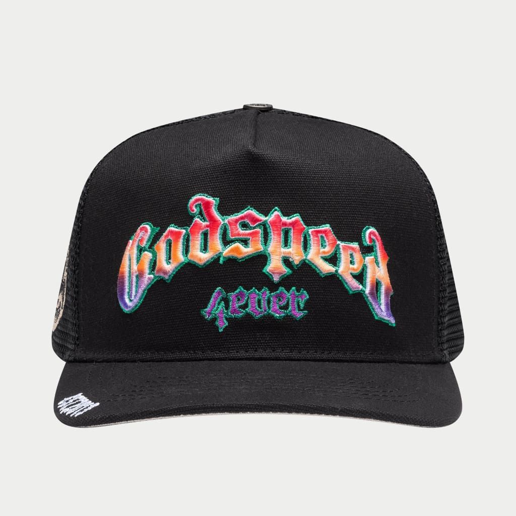 Godspeed Forever Trucker Gradient Hat Hawaiian