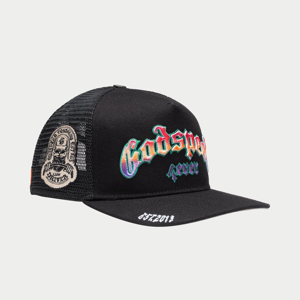 Godspeed Forever Trucker Gradient Hat Hawaiian