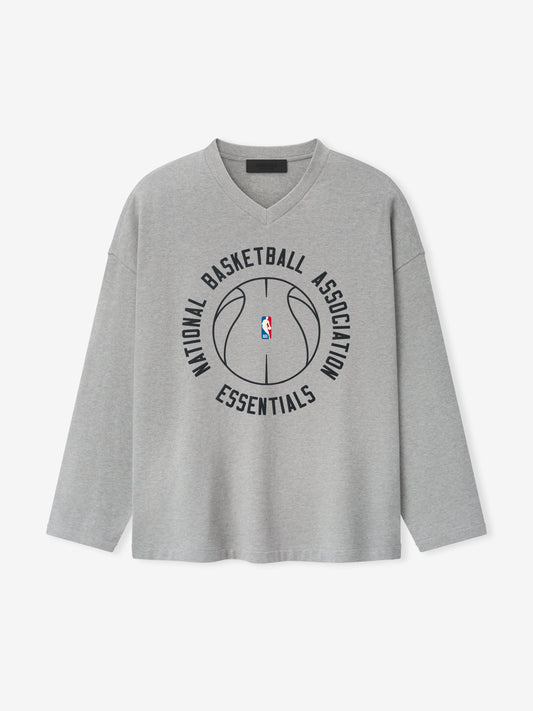 NBA X Barkley Hendricks Long Sleeve V-Neck Tee