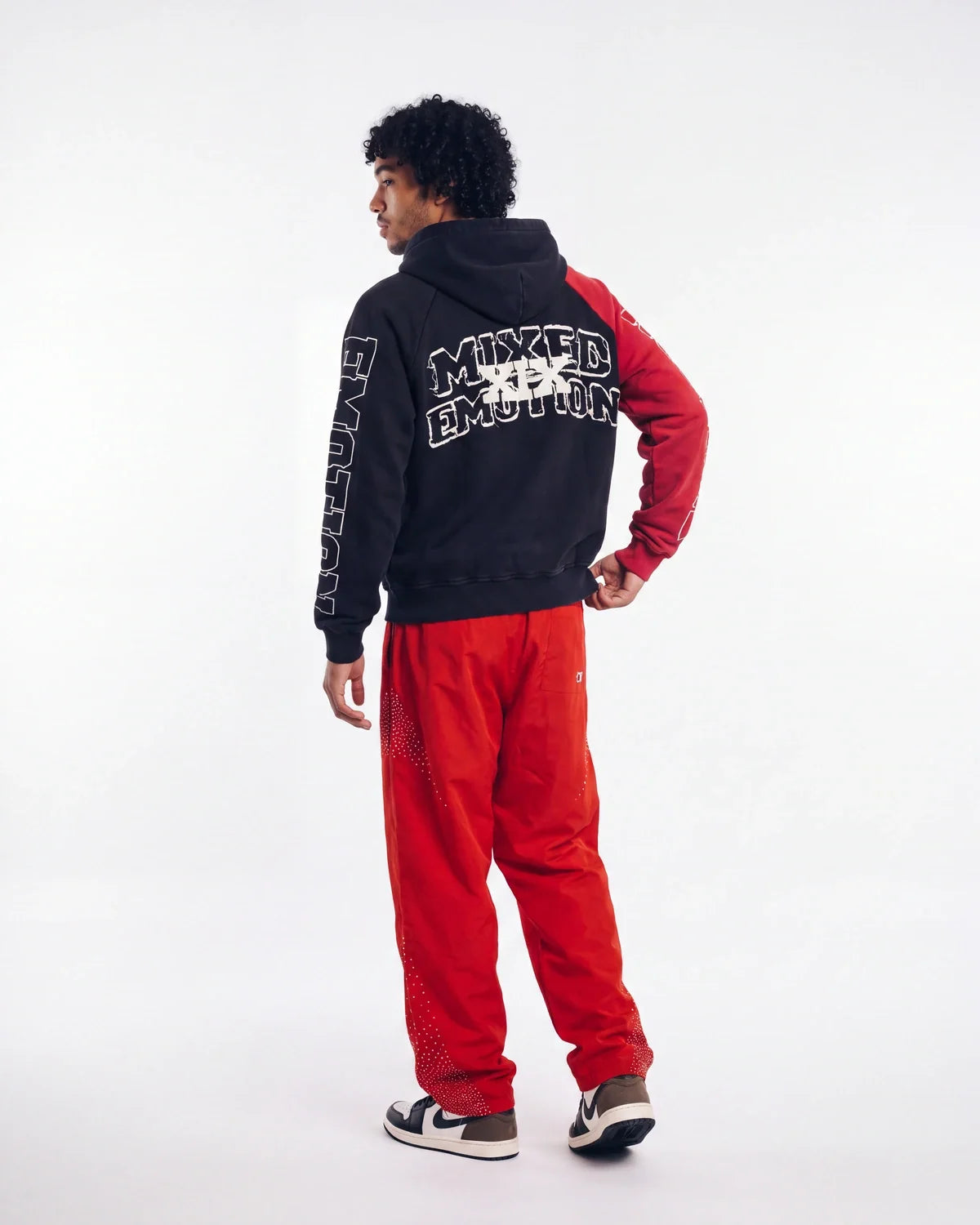 Mixed Emotions Split Decision Hoodie Black/Red