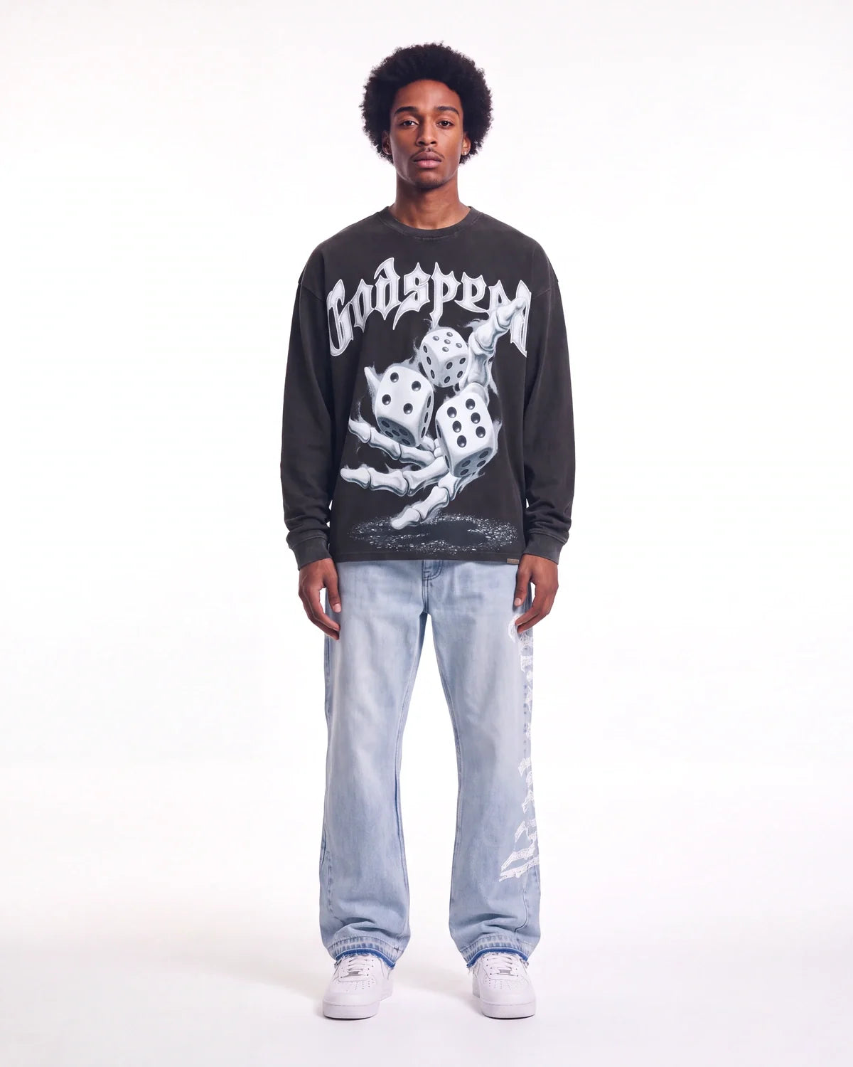 Godspeed No Risk No Reward L/S Tee Black