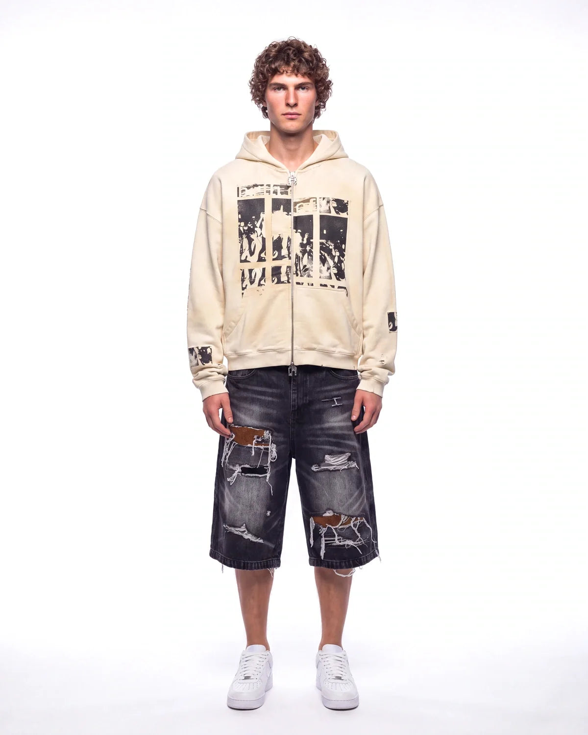 Birth of Royal Child Flash Light Hoodie White