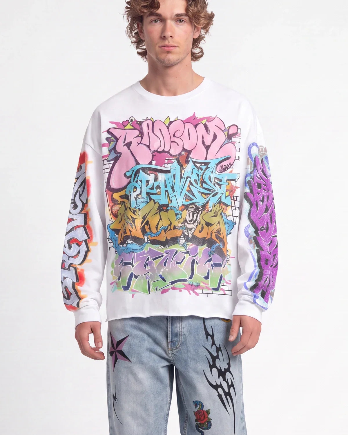 Bravest Studios Graf L/S Tee White