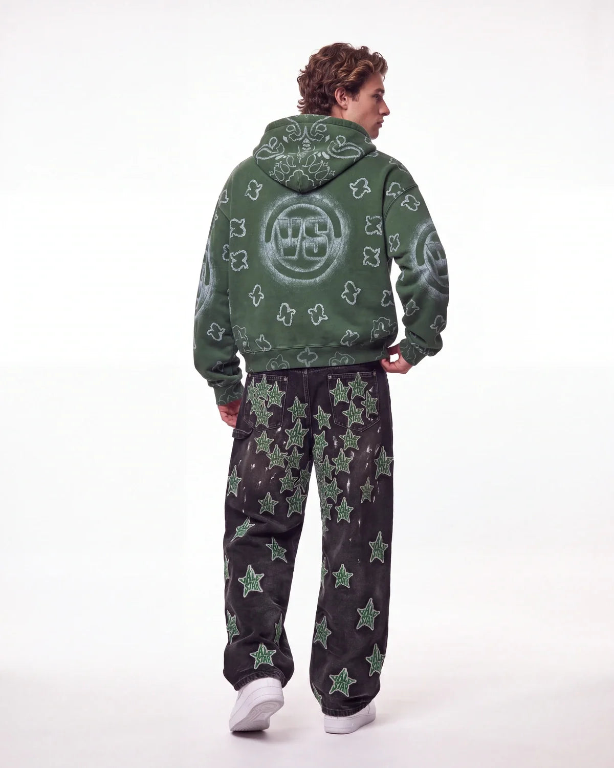 Vale Forever Flag Zip Up Hoodie Green