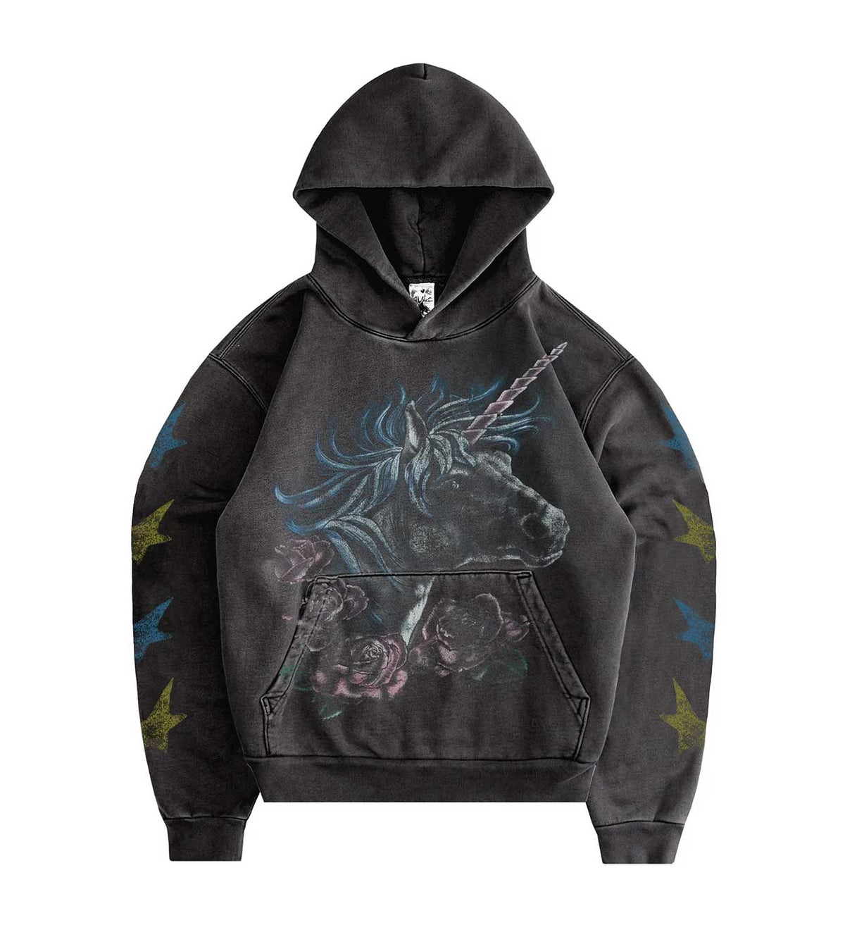Basketcase Unicorn Hoodie Black