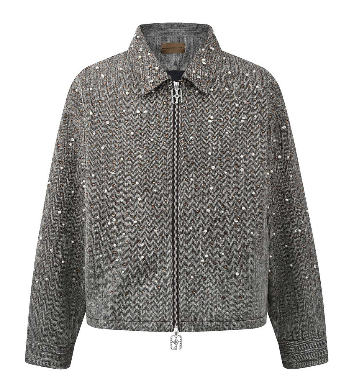 Birth of Royal Child 20k Diamond Zipper Jacket Dark Grey