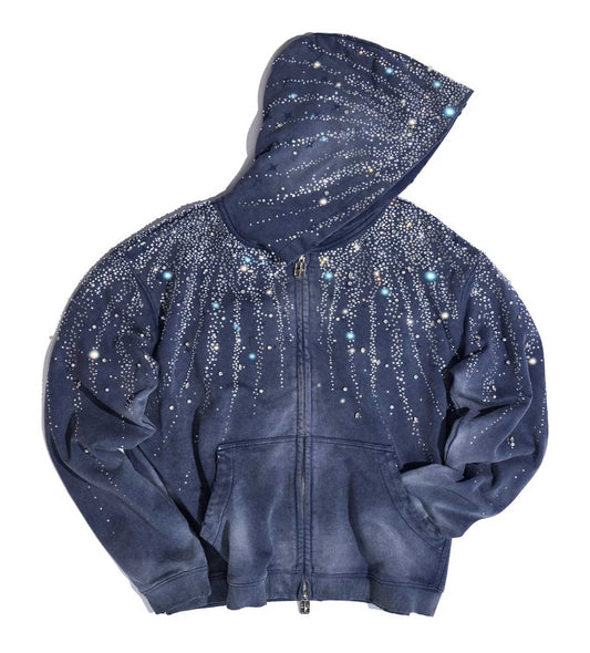 Birth of Royal Child 20k Stellar Diamond Hoodie Blue