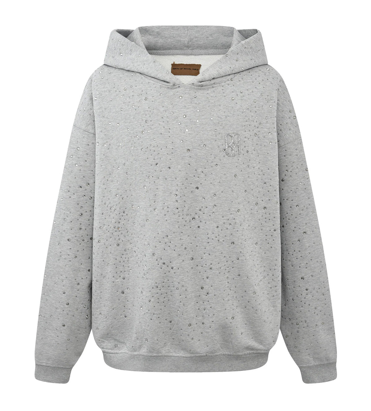 Birth of Royal Child 20k Swarovksi Diamond Hoodie Grey