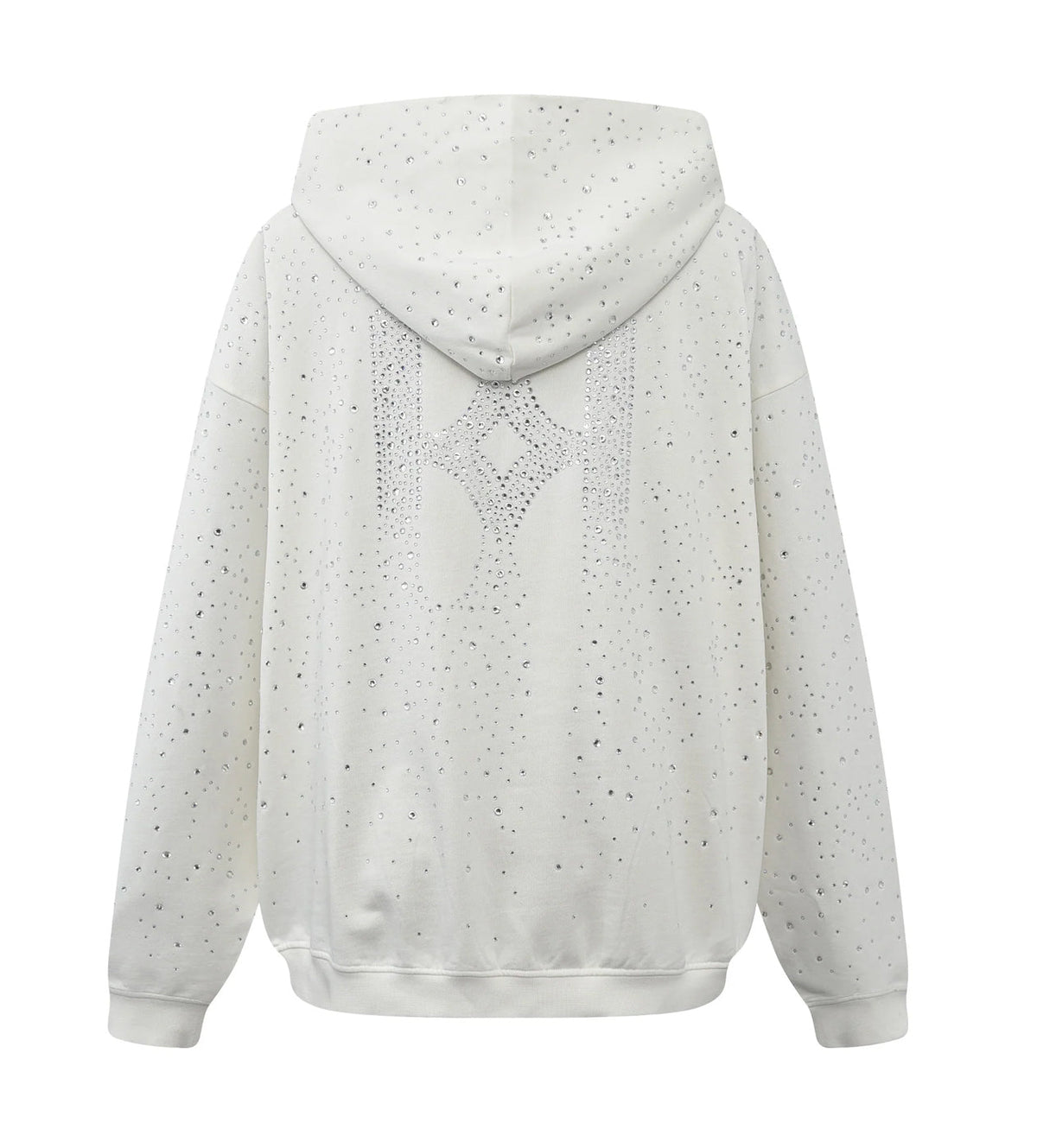 Birth of Royal Child 20k Swarovksi Diamond Hoodie White