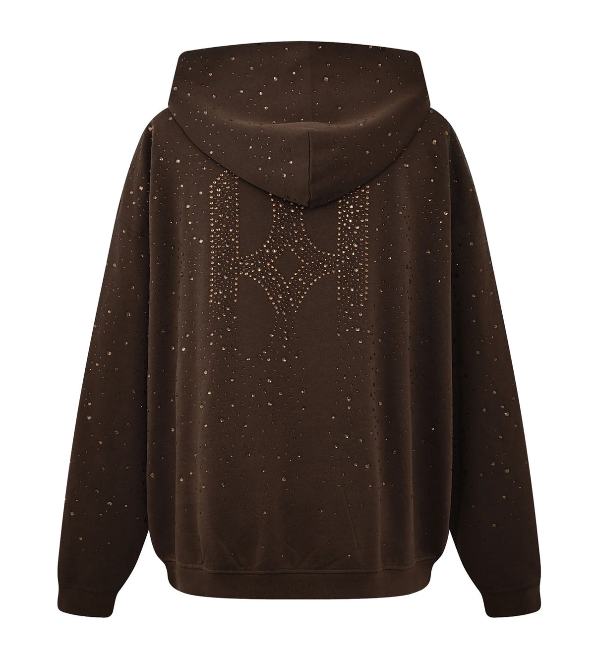 Birth of Royal Child 20k Swarovski Diamond Hoodie Brown