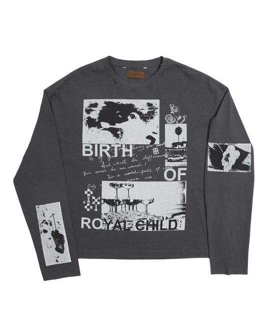 Birth of Royal Child 90s Hollywood L/S Tee Vintage Black