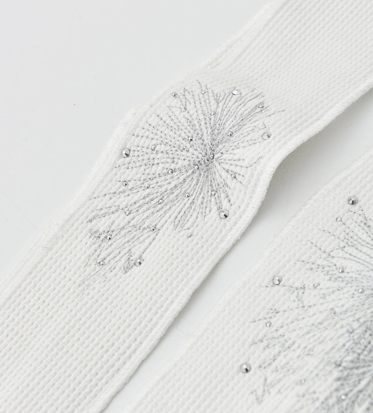 Birth of Royal Child Fireworks Rhinestone Durag White