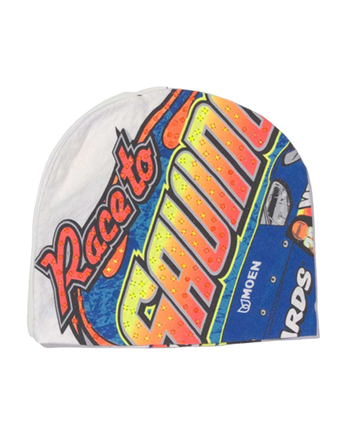 Bossi Vintage Rhinestone Beanie White