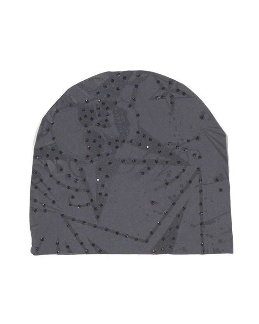 Bossi Vintage Rhinestone Beanie Black/Grey