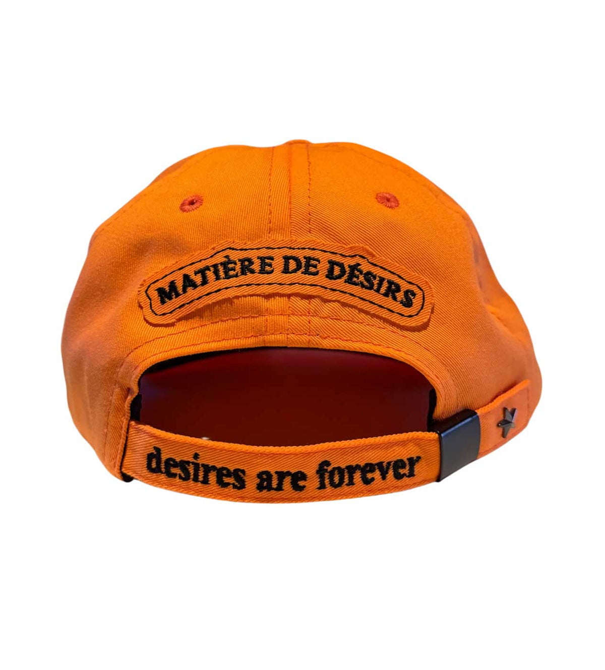 Matiere De Desirs Leather Patch Hat Orange