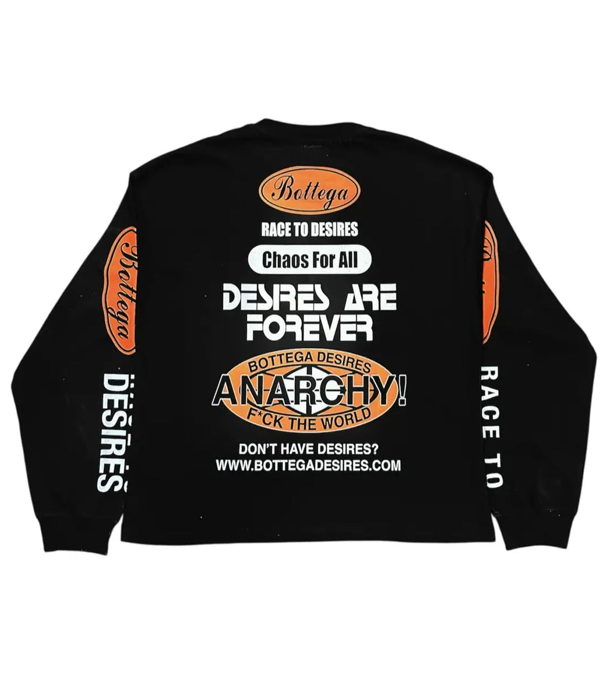 Bottega Desires Race to Desires L/S Tee Black