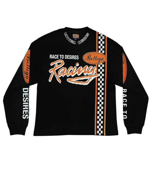 Bottega Desires Race to Desires L/S Tee Black
