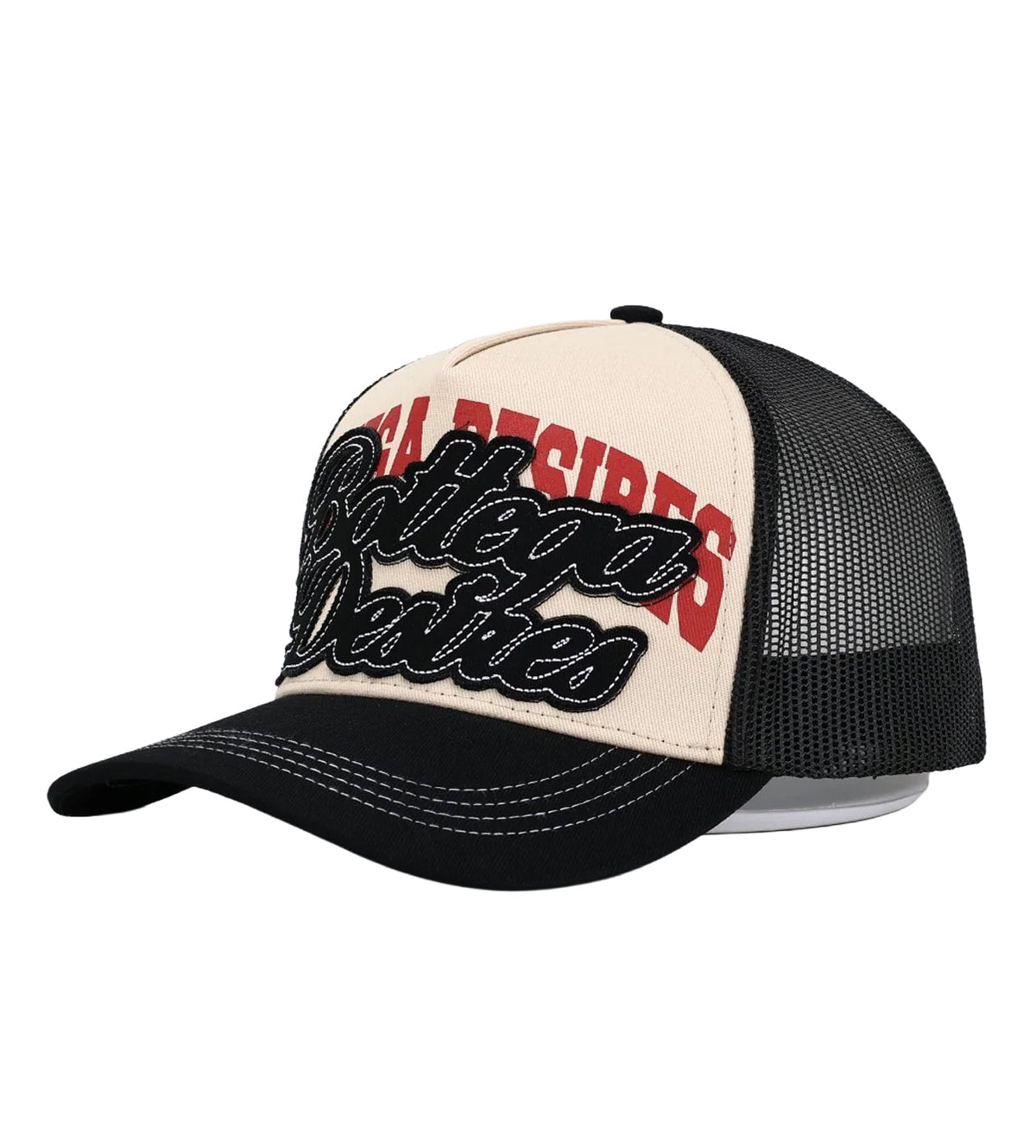 Bottega Desires Trucker Hat Raw Black/Cream