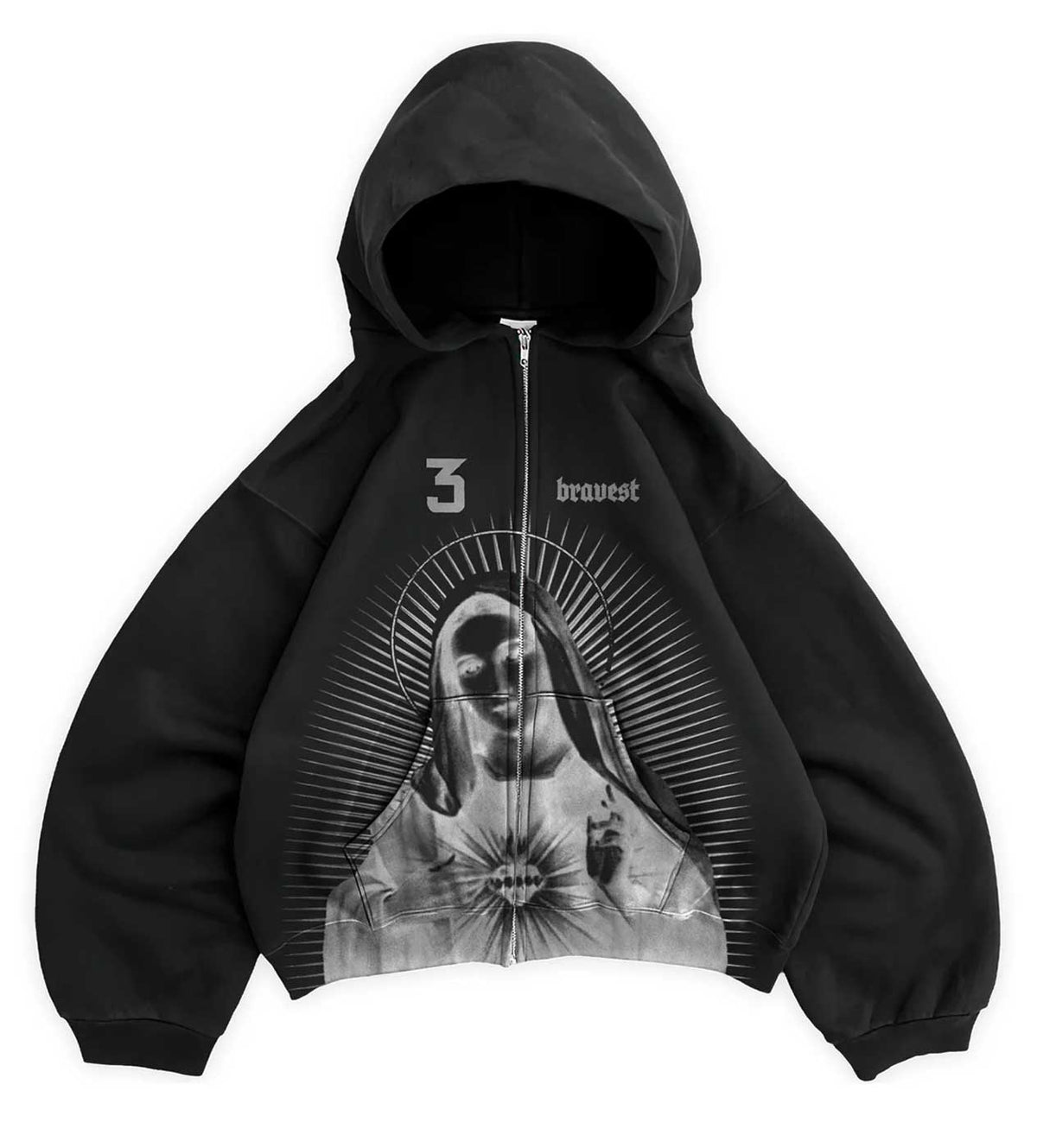 Bravest Studios Mary Zip Up Black V2