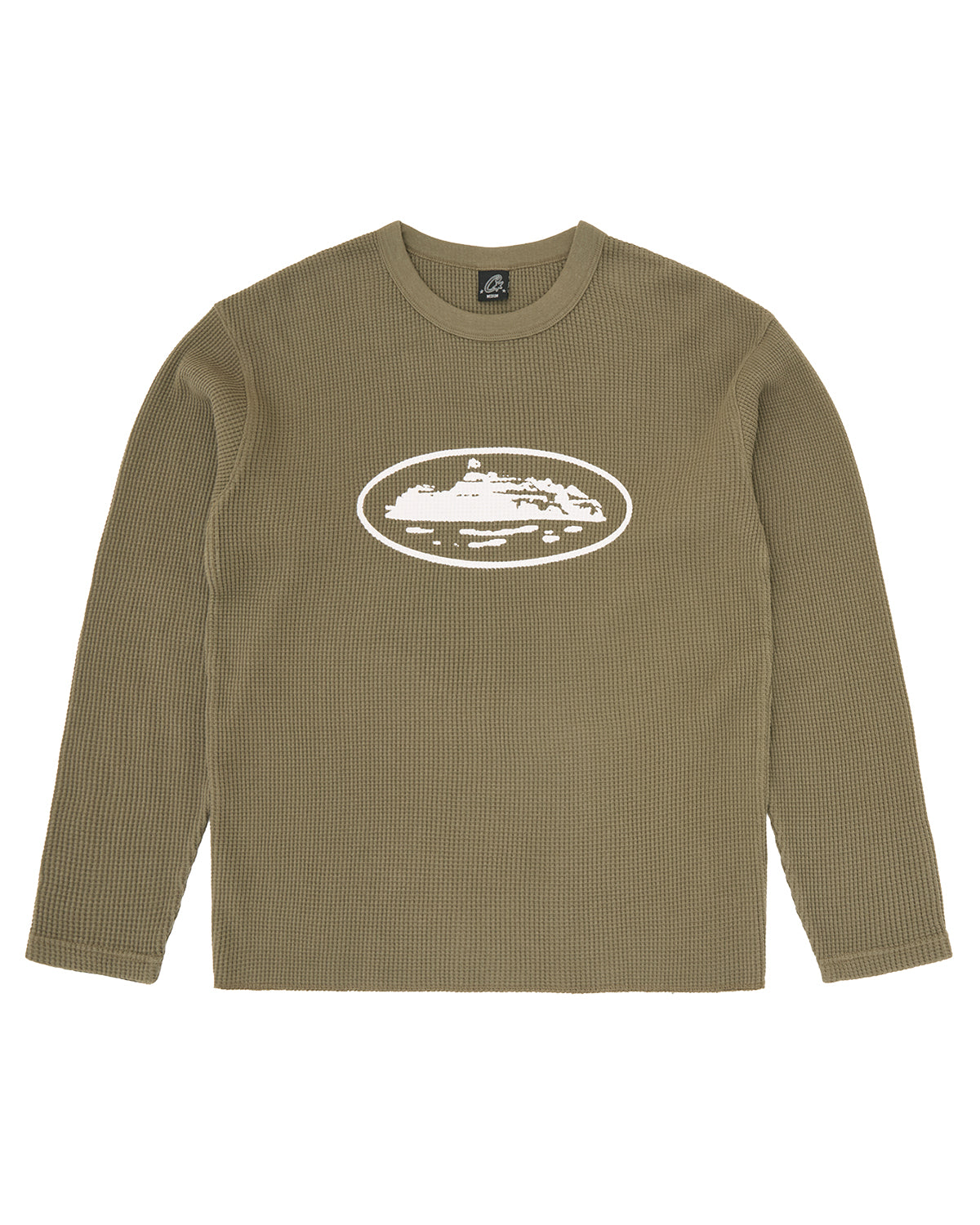 Corteiz Island Waffle Thermal Olive
