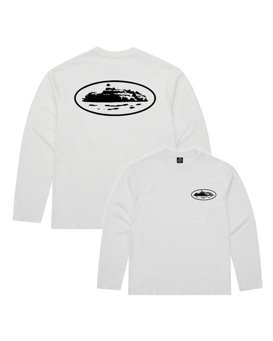 Corteiz OG Island LS Tee White