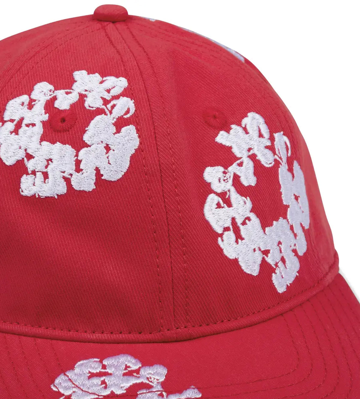 Denim Tears Cotton Wreath Dyed Cap Red