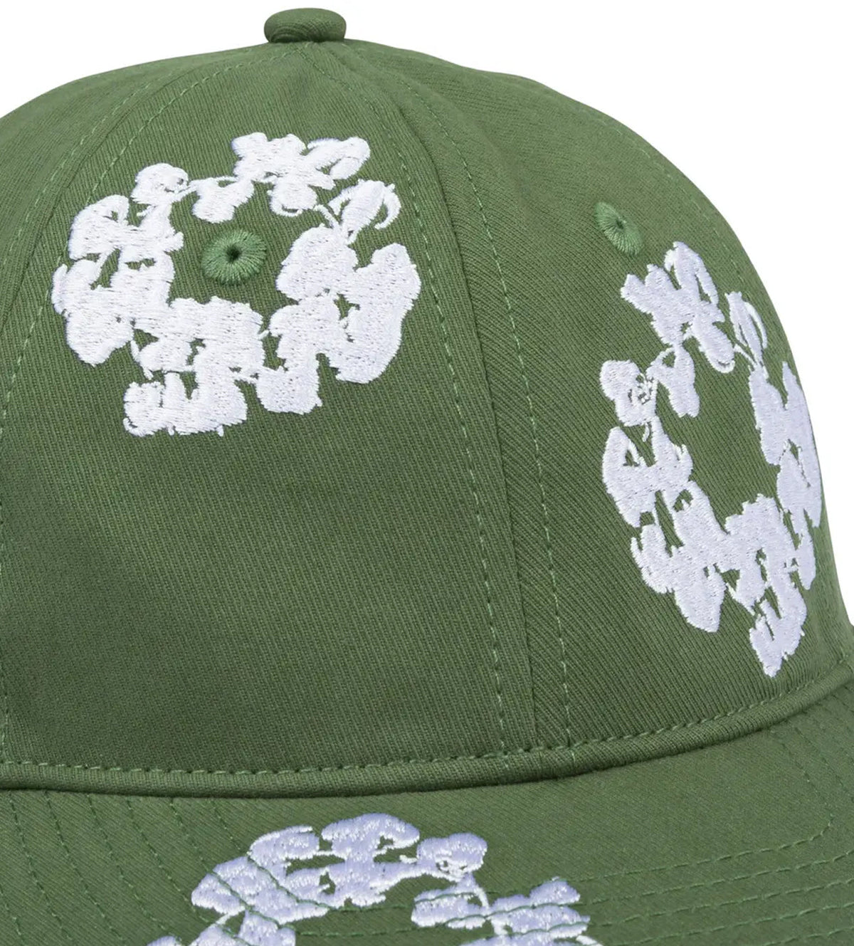 Denim Tears Cotton Wreath Dyed Cap Green