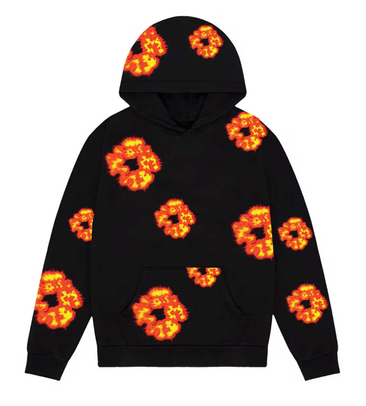 Denim Tears X Offset Cotton Wreath Hoodie Black