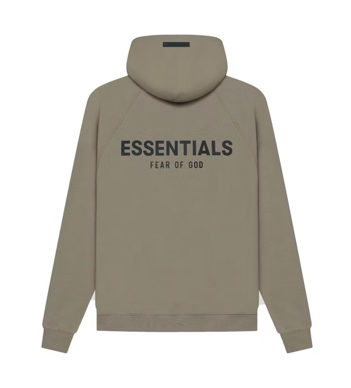 Essentials Taupe Hoodie Back Logo