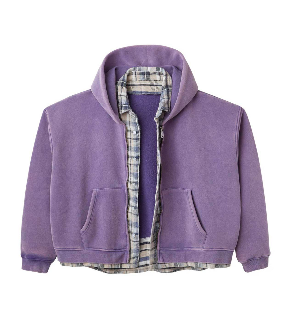 GV Gallery Flannel Zip Up Hoodie