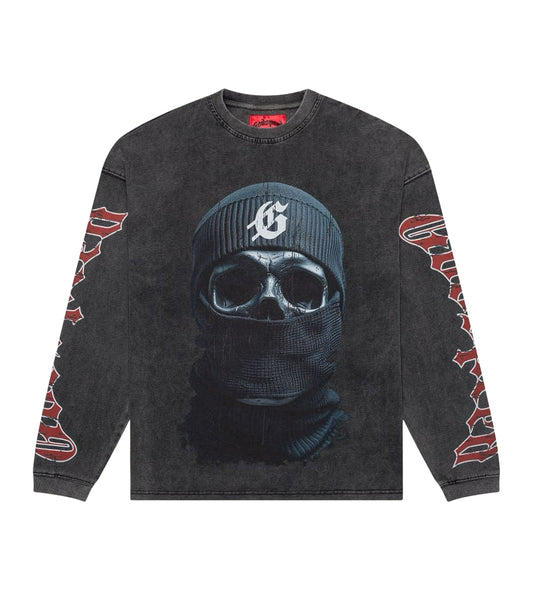 Godspeed Balaclava Szn L/S Tee Washed Grey