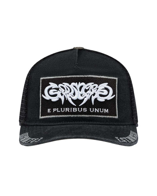 Godspeed E Pluribus Trucker Hat Black/White
