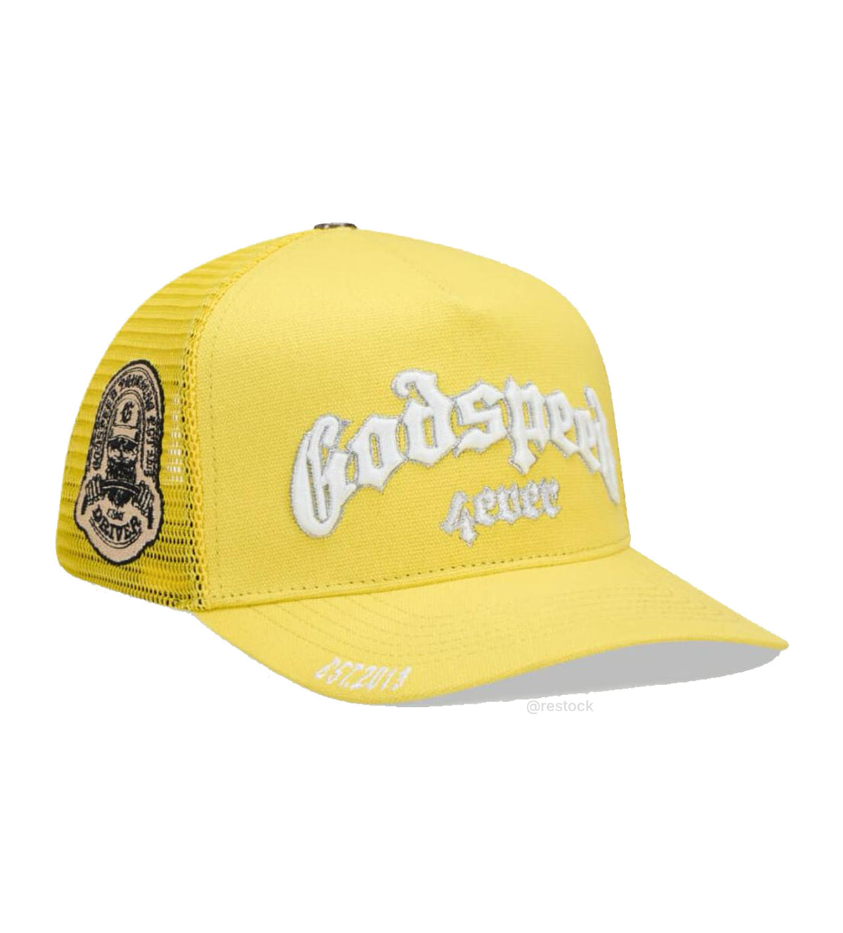 Godspeed Forever Lightning Trucker Hat Yellow