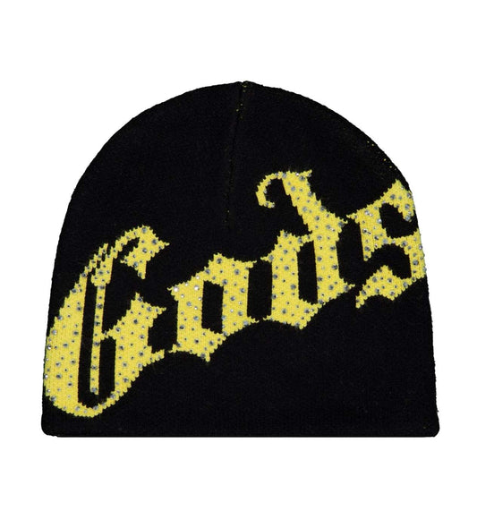 Godspeed Forever OG Logo Studded Beanie Black/Yellow